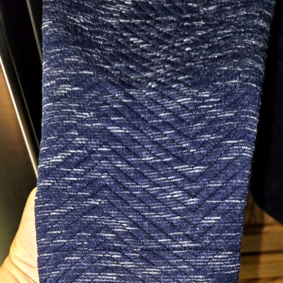 FLORA BLUE Women's Plus Size Blue & White Speckled Jacket 2X - Picture 6 of 13